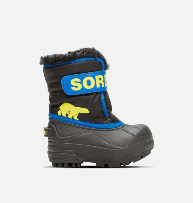 Kids Snow Boots Black/Blue - Sorel Toddler Commander™ - 473680-GNQ